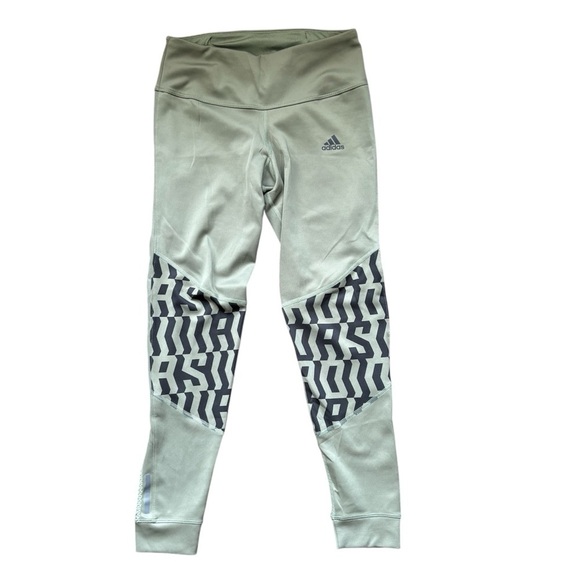 Adidas AeroReady Green And Black Leggings Size XS - Picture 2 of 12